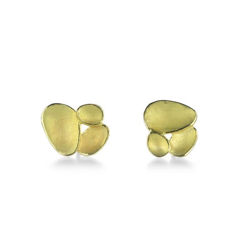 Barbara Heinrich Overlapping Triple Shell Stud Earrings | Quadrum Gallery