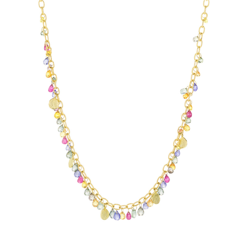 Barbara Heinrich Multicolored Sapphire and Petal Necklace | Quadrum Gallery