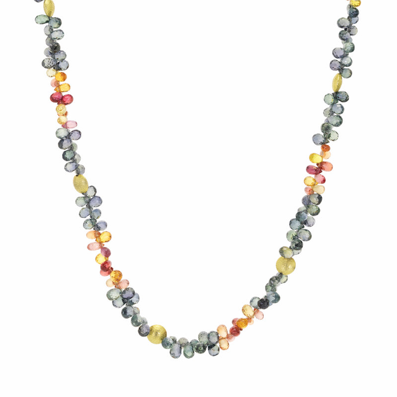 Barbara Heinrich 18k Sapphire Briolette Necklace | Quadrum Gallery