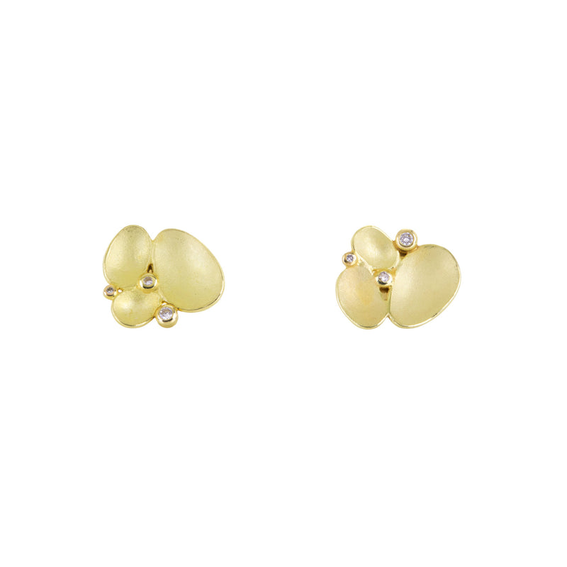 Barbara Heinrich Diamond Triple Shell Studs | Quadrum Gallery
