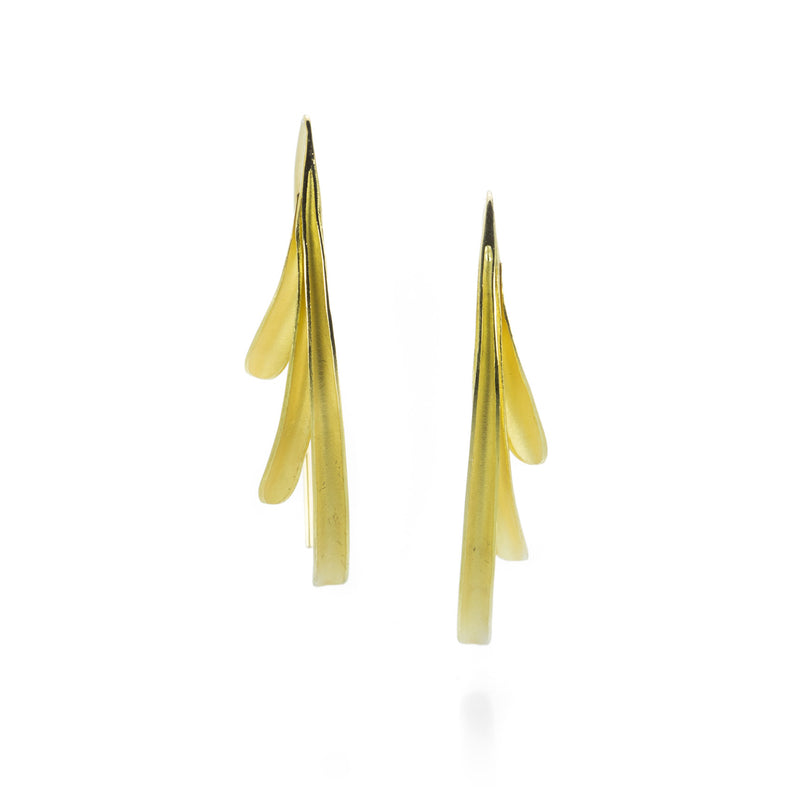 Barbara Heinrich 18k Triple Olive Leaf Earrings | Quadrum Gallery