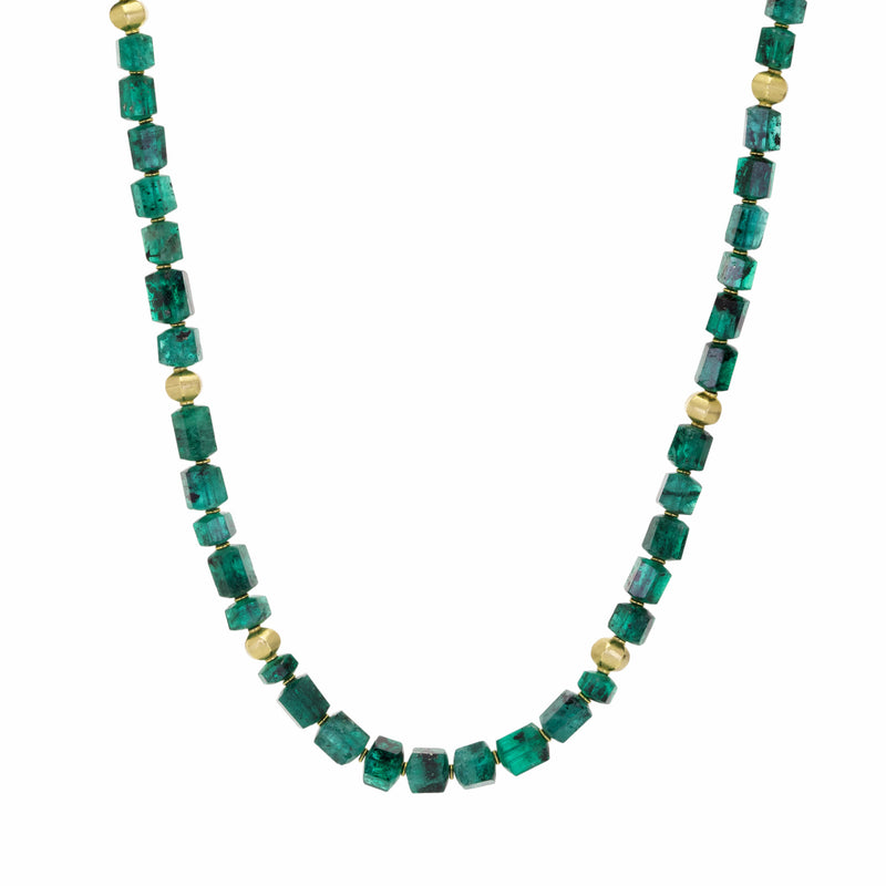 Barbara Heinrich 18k & Emerald Crystal Beaded Necklace | Quadrum Gallery