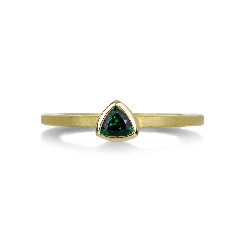 Barbara Heinrich 18k Trillion Tsavorite Ring | Quadrum Gallery