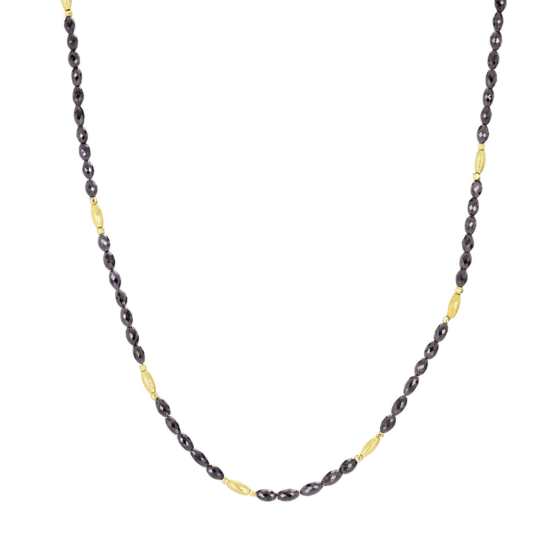 Barbara Heinrich Oval Black Diamond Beaded Necklace | Quadrum Gallery
