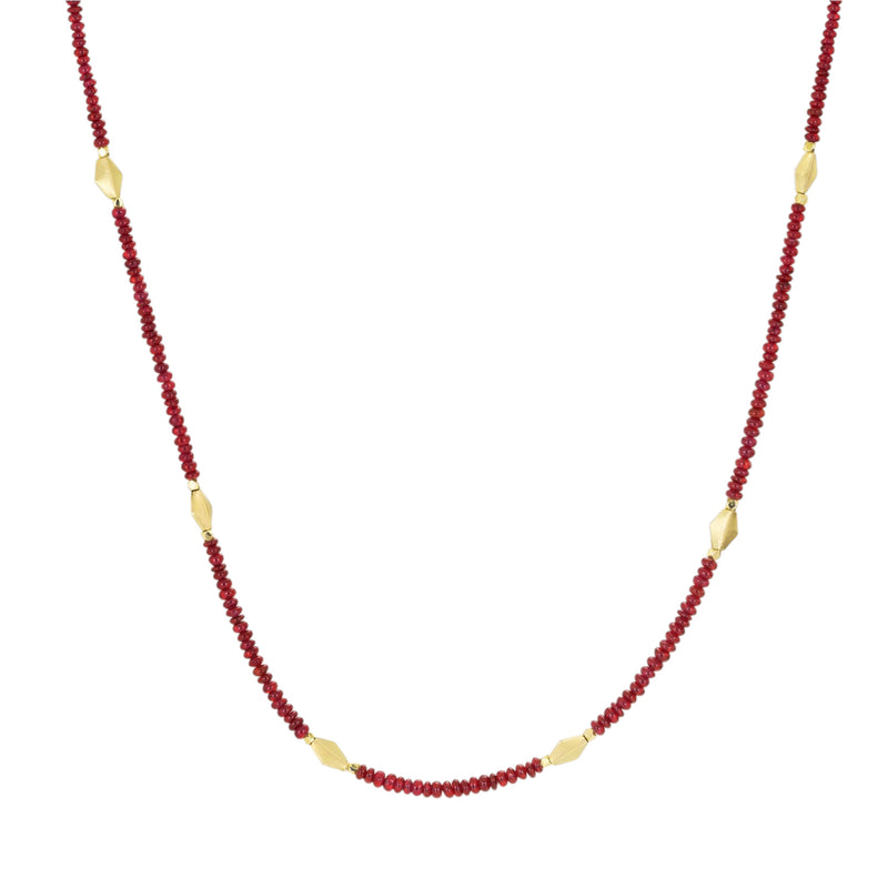 Barbara Heinrich Tiny Ruby Rondelle Necklace | Quadrum Gallery