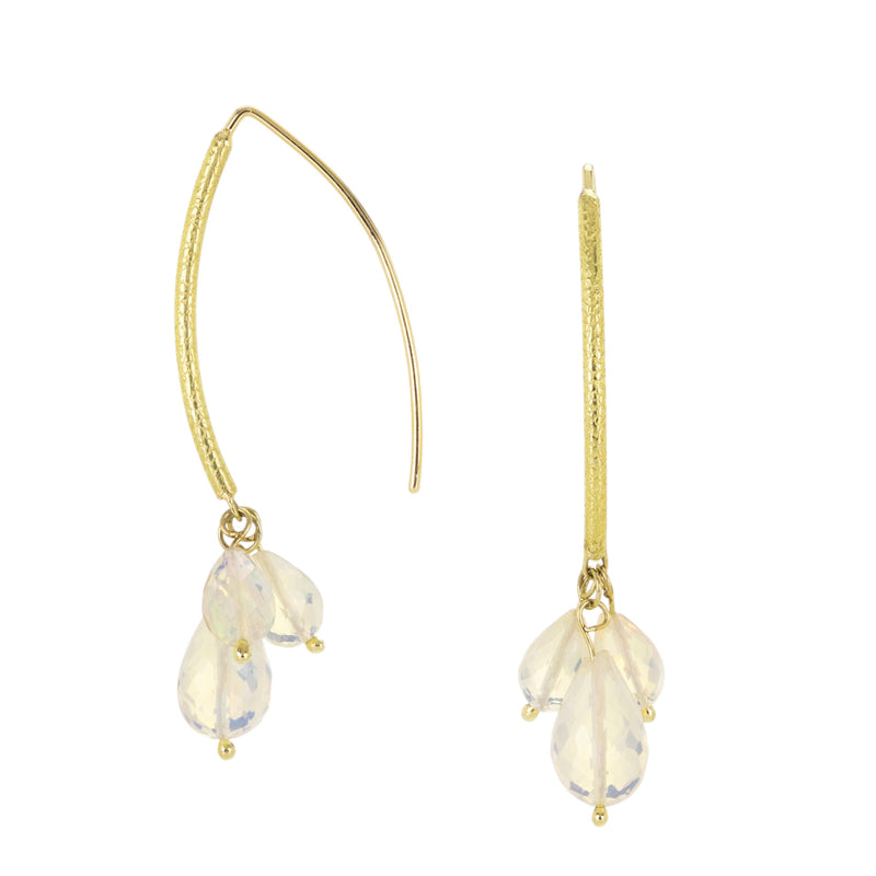 Barbara Heinrich Navette Earrings with Large Opal Briolettes | Quadrum Gallery