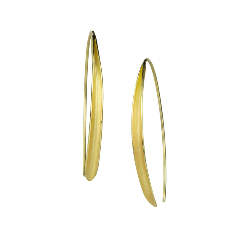 Barbara Heinrich 18k Olive Leaf Drop Earrings | Quadrum Gallery