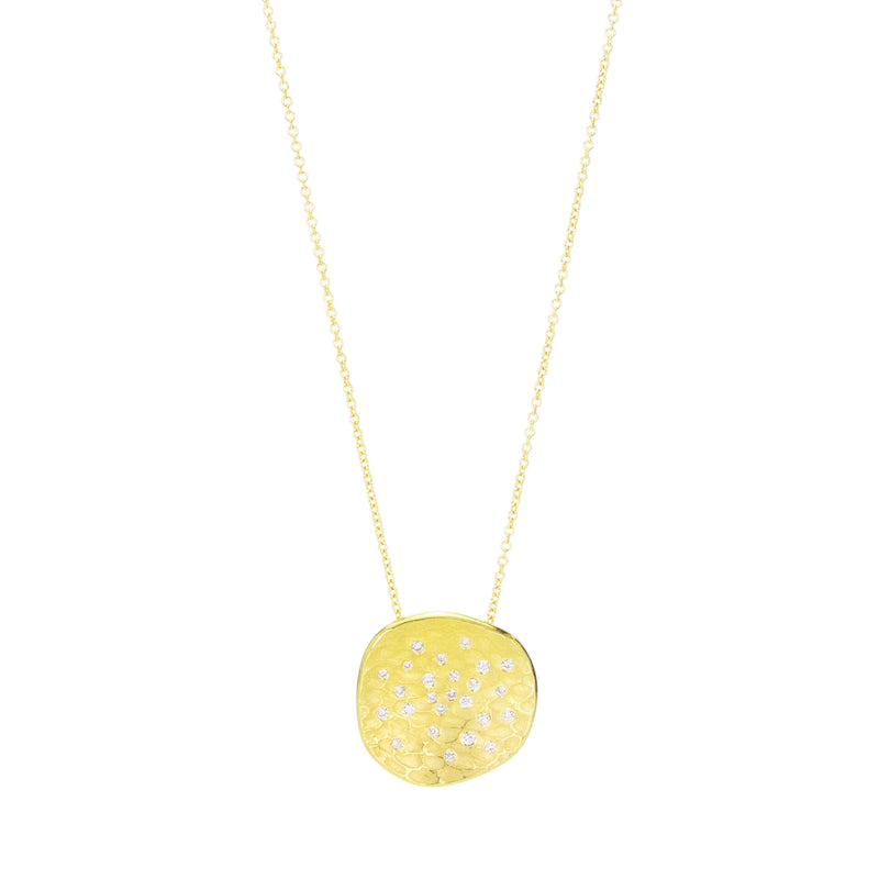 Barbara Heinrich Diamond Glacier Disc Pendant Necklace | Quadrum Gallery