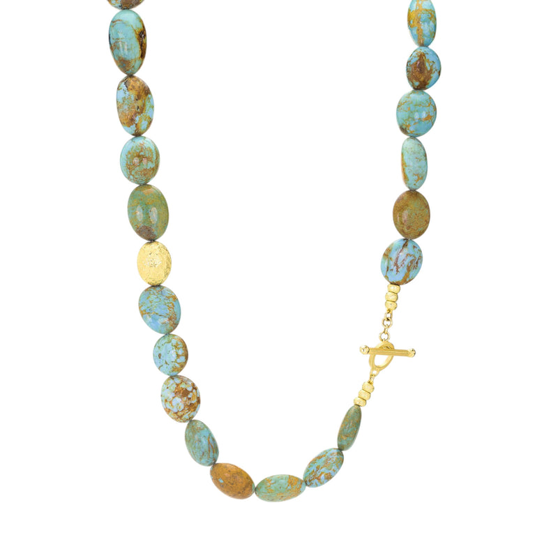 Barbara Heinrich Kingman Turquoise Nugget Beaded Necklace | Quadrum Gallery