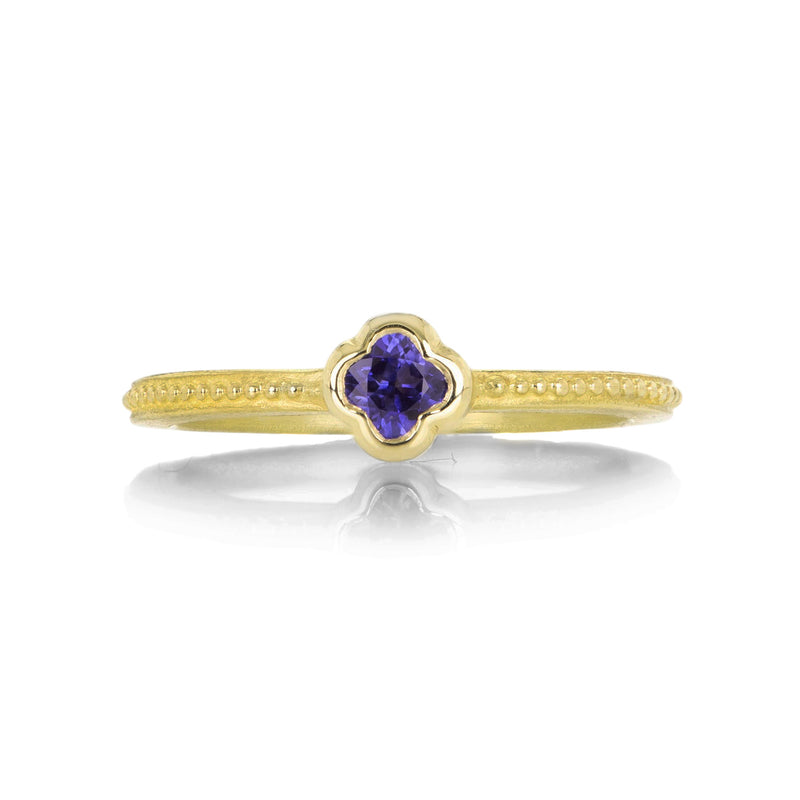 Barbara Heinrich Lily Cut Blue Sapphire Stacking Ring | Quadrum Gallery
