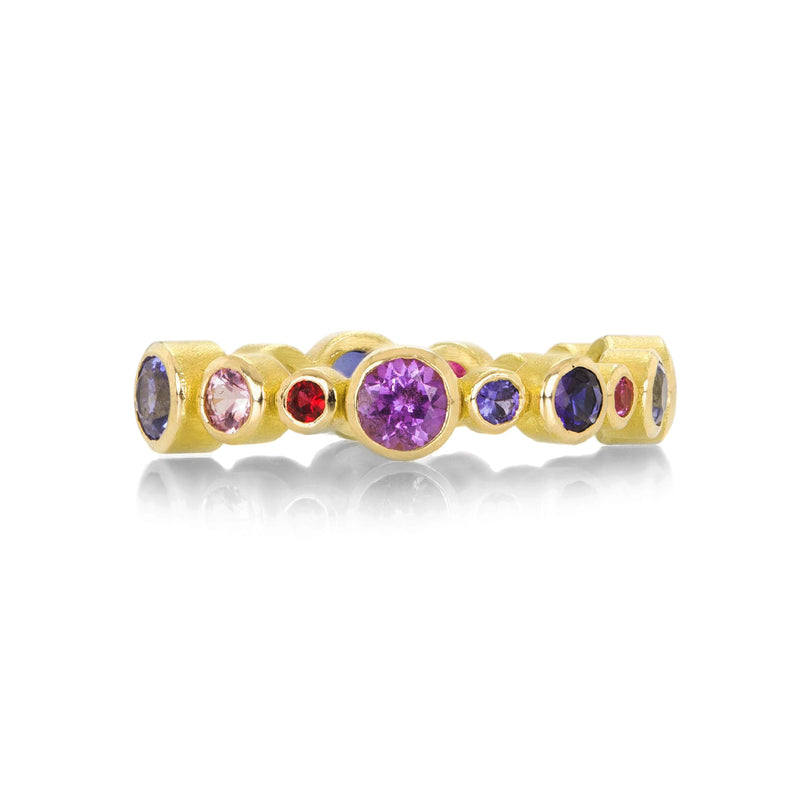 Barbara Heinrich Multicolored Sapphire Circle Ring | Quadrum Gallery