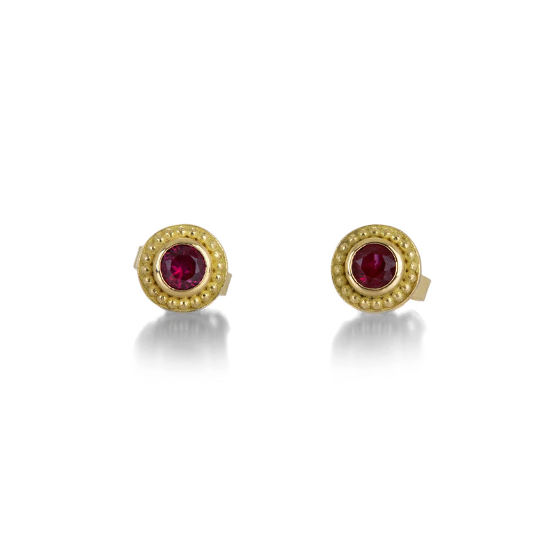 Barbara Heinrich Granulated Pink Sapphire Studs | Quadrum Gallery