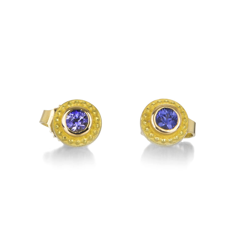 Barbara Heinrich Granulated Light Blue Sapphire Studs | Quadrum Gallery