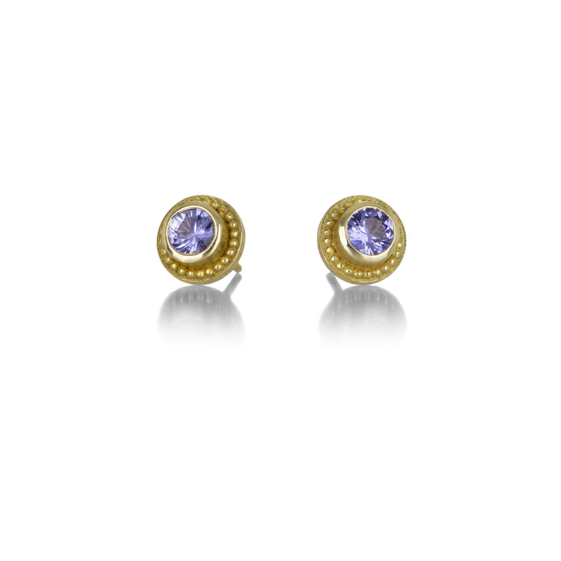 Barbara Heinrich Granulated Blue Sapphire Studs | Quadrum Gallery