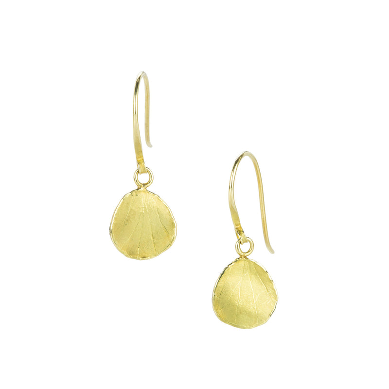Barbara Heinrich Medium 18k Yellow Gold Hydrangea Petal Earrings | Quadrum Gallery