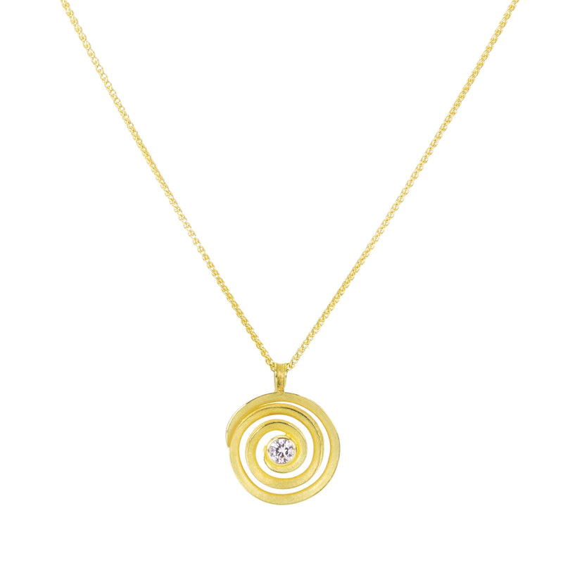 Barbara Heinrich 18k Swirl Pendant Necklace | Quadrum Gallery