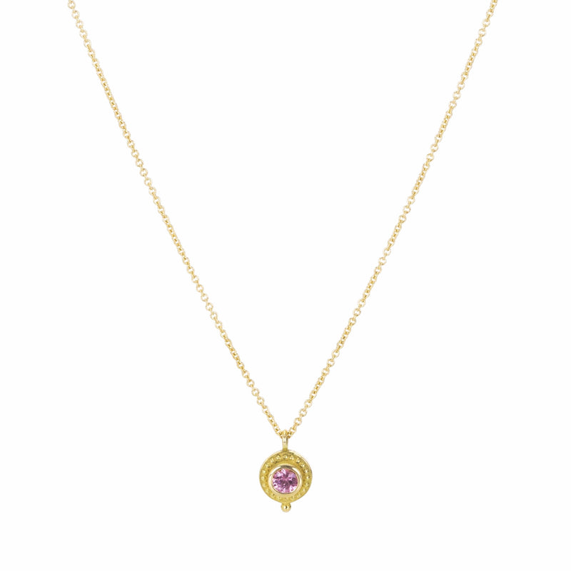 Barbara Heinrich Granulated Darling Pink Sapphire Pendant Neckalce | Quadrum Gallery