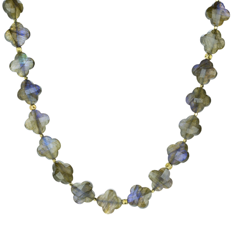 Barbara Heinrich Large Clover Cut Labradorite Beaded Necklace | Quadrum Gallery