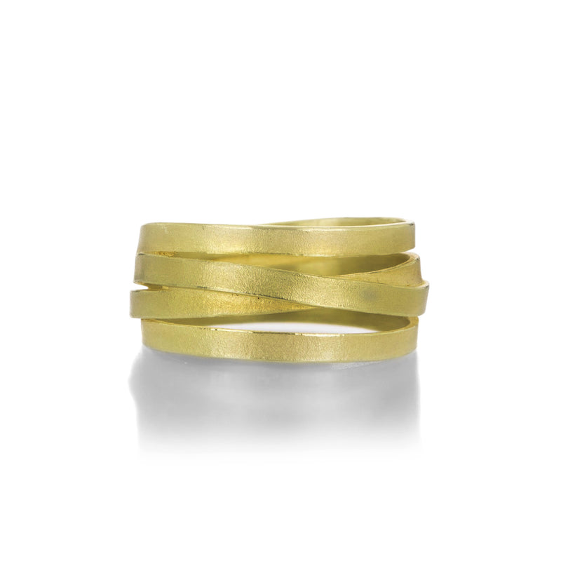 Barbara Heinrich 18k Yellow Gold Flat Ribbon Ring | Quadrum Gallery