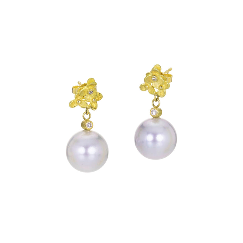 Barbara Heinrich Trillium Cluster with Diamonds and Pearl Drops | Quadrum Gallery