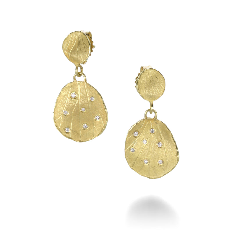 Barbara Heinrich Diamond Double Petal Drop Earrings | Quadrum Gallery