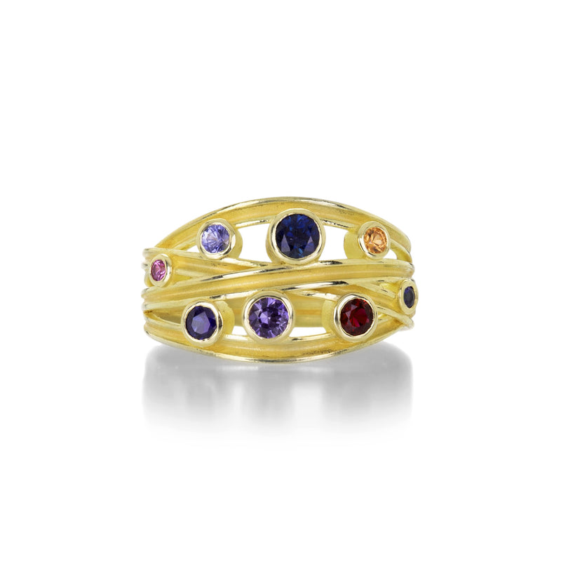 Barbara Heinrich Multicolor Sapphire Ribbon Wrap Ring | Quadrum Gallery