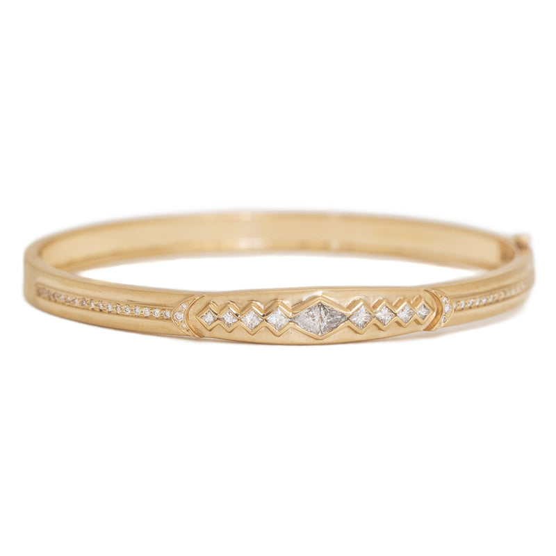 Celine Daoust Triangle Diamond Line Bangle | Quadrum Gallery