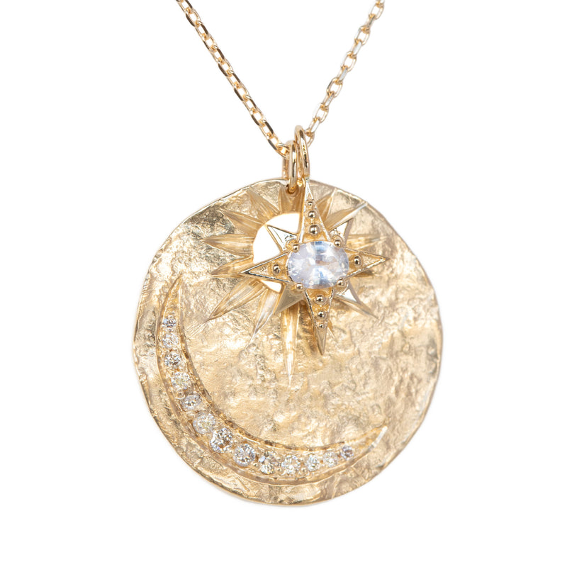 Celine Daoust Sun and Moon Medal Pendant Necklace | Quadrum Gallery
