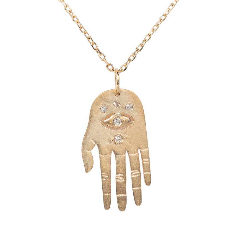Celine Daoust Small Protection Hand Pendant Necklace | Quadrum Gallery