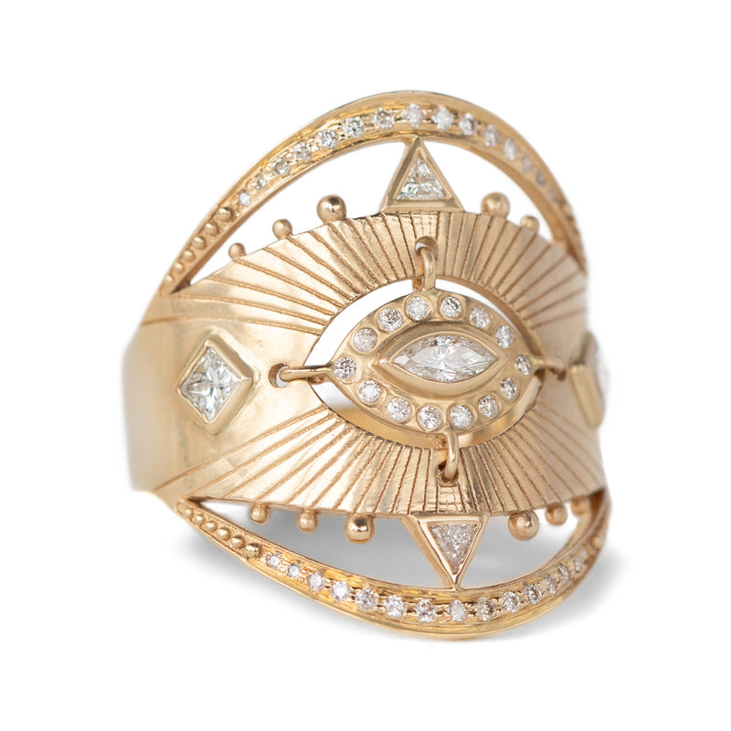 Celine Daoust Marquise Diamond Eye Ring | Quadrum Gallery
