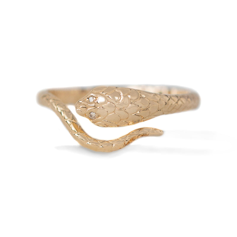 Celine Daoust Cobra Ring with Diamond Eyes | Quadrum Gallery