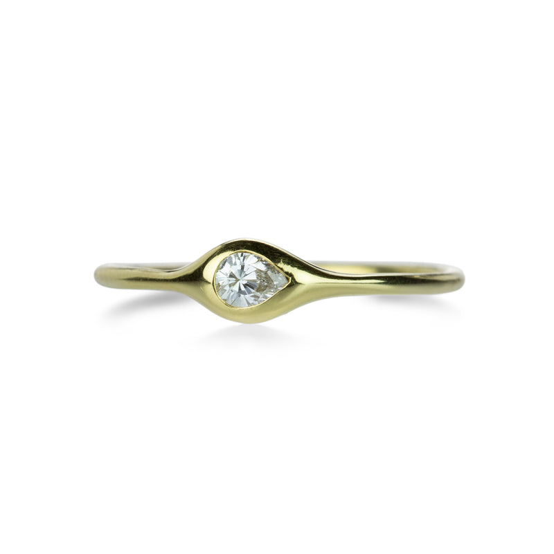 Diana Mitchell Mini Pear Shaped Diamond Ring | Quadrum Gallery