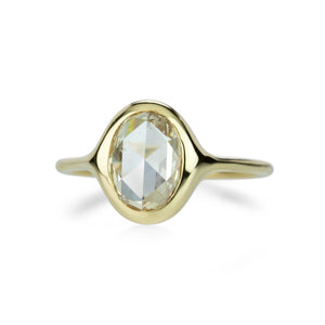 Diana Mitchell 18k Oval Rose Cut Diamond Ring | Quadrum Gallery