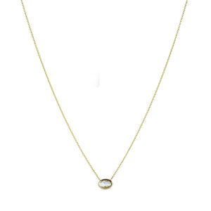 Diana Mitchell 18k Oval Rose Cut Champagne Diamond Necklace | Quadrum Gallery