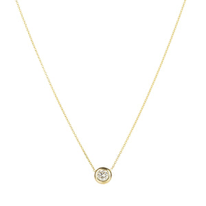 Diana Mitchell 18k Round Champagne Diamond Pendant Necklace | Quadrum Gallery