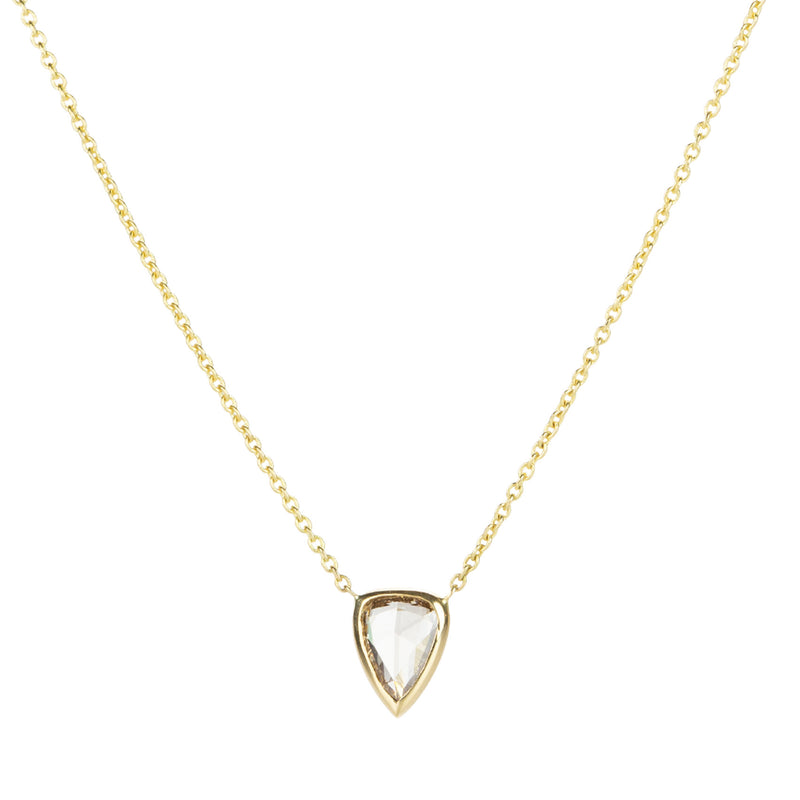 Diana Mitchell 18k Pear Shaped Rose Cut Diamond Necklace | Quadrum Gallery