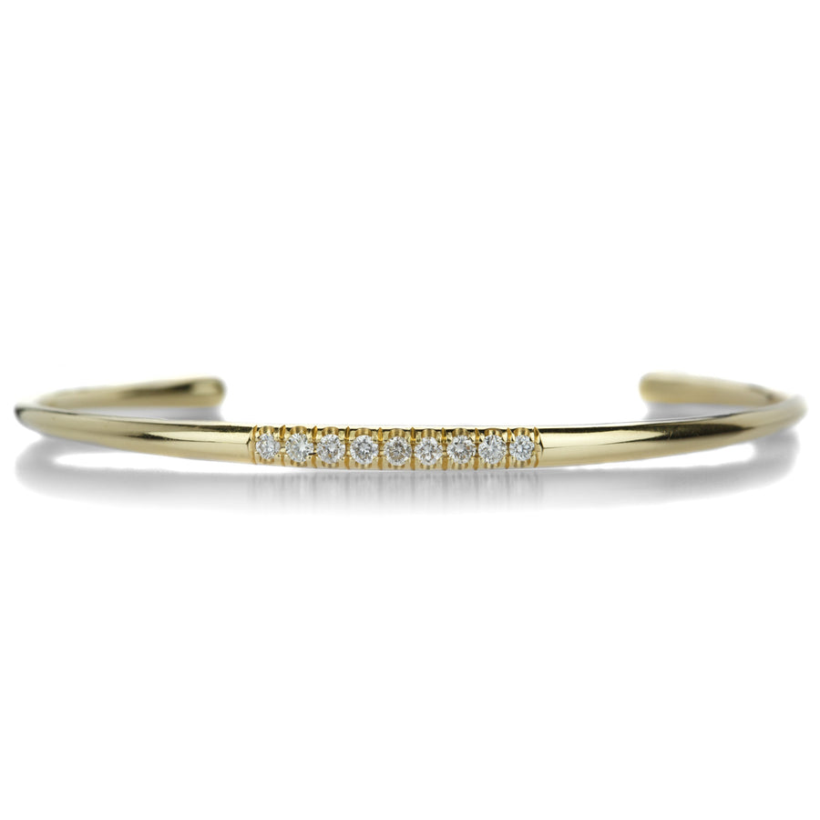 Diana Mitchell 18k Diamond Pave Tapered Arch Cuff | Quadrum Gallery