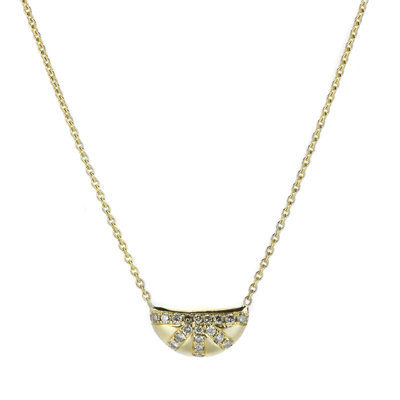 Diana Mitchell Pave Diamond Sunrise Necklace | Quadrum Gallery