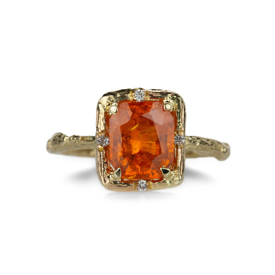 Elisabeth Bell Orange Mandarin Garnet Ring | Quadrum Gallery