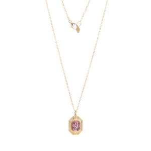 Erika Winters Peach Garnet Hana Pendant Necklace | Quadrum Gallery
