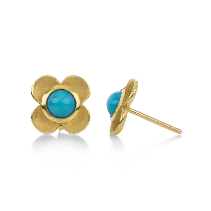 Fannie Thomas Turquoise Primrose Studs | Quadrum Gallery