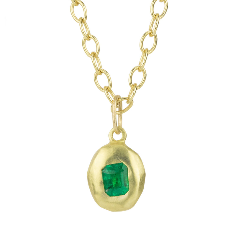 Fannie Thomas Emerald Pebble Pendant (Pendant Only) | Quadrum Gallery