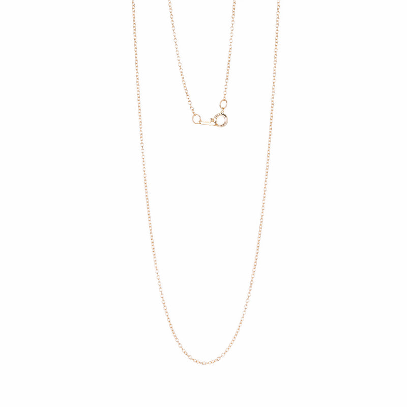 Fannie Thomas 14k Gold 1mm Round Cable Chain 18" | Quadrum Gallery