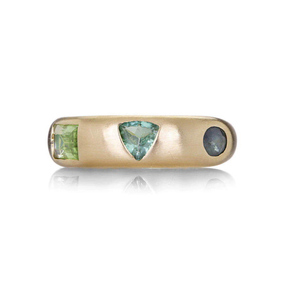 Fannie Thomas 14K VIOLA RING WITH GREEN TOURMALINE | Quadrum Gallery