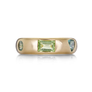 Fannie Thomas 14K VIOLA RING WITH GREEN TOURMALINE | Quadrum Gallery