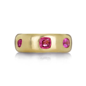 Fannie Thomas 14k Viola Ring with Ruby and Spinel  | Quadrum Gallery