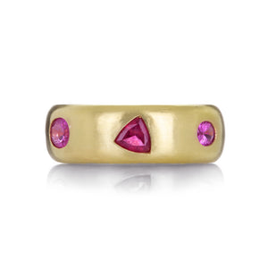 Fannie Thomas 14k Viola Ring with Ruby and Spinel  | Quadrum Gallery
