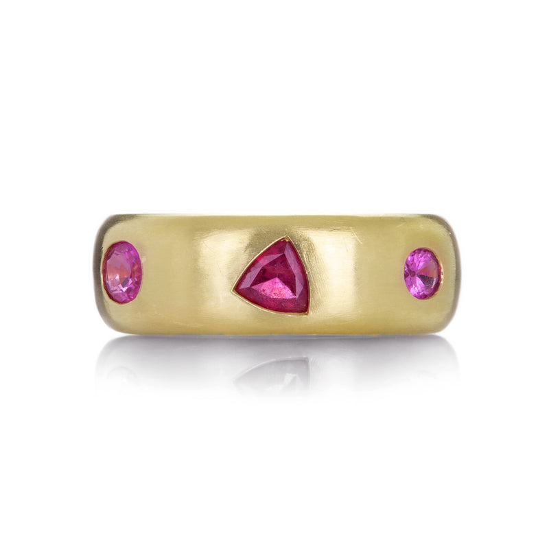 Fannie Thomas 14k Viola Ring with Ruby and Spinel  | Quadrum Gallery