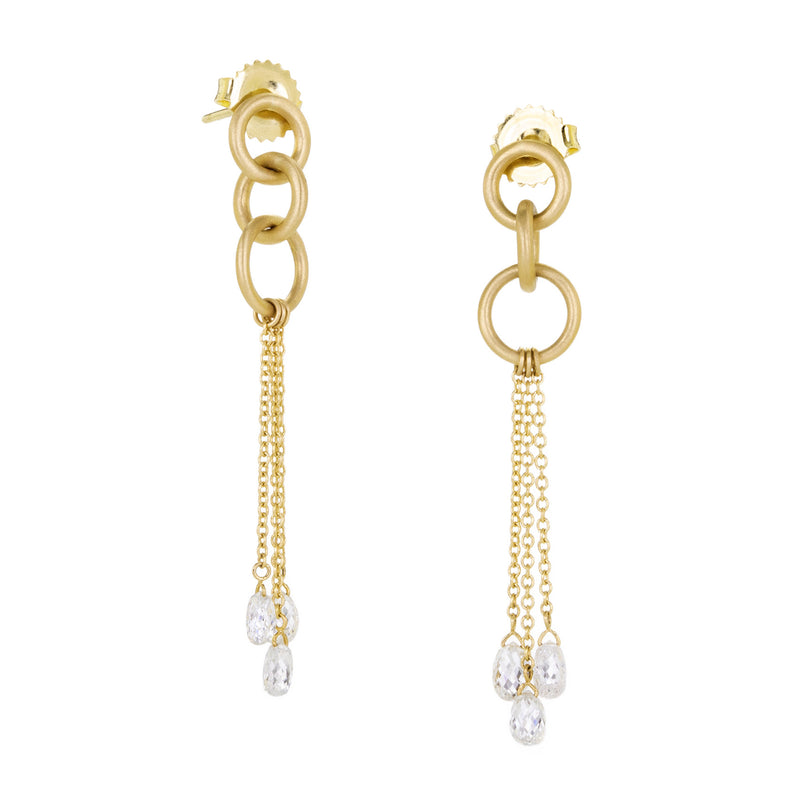 Fannie Thomas 18k Fairy Wing Earrings with Diamonds  | Quadrum Gallery