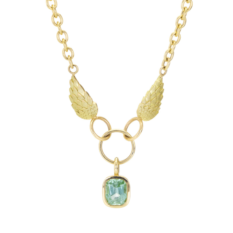 Fannie Thomas Mini Green Tourmaline Tuft Necklace | Quadrum Gallery
